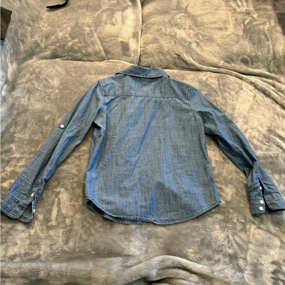 Route 66 light blue lightweight jean button up